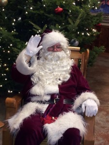 santa at the Carousel