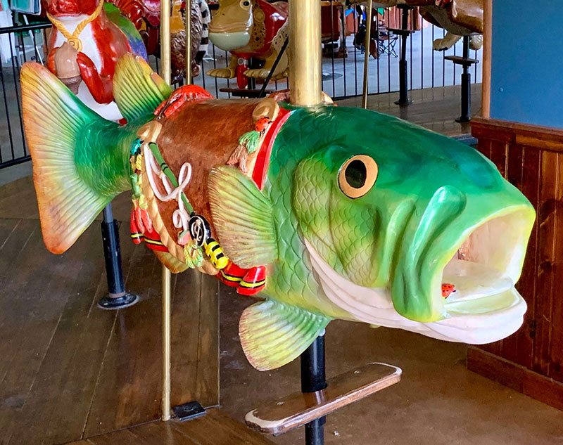Flipper the Largemouth Bass Painted
