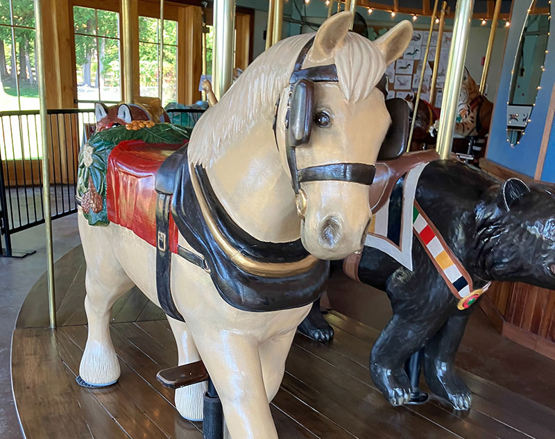 Thunder the American Cream Draft Horse