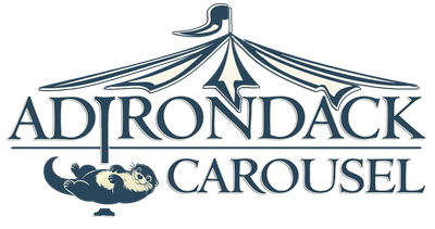 Logo for the Adirondack Carousel featuring Oliver the Otter